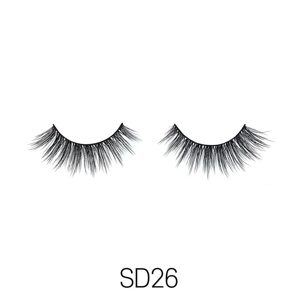 Laflare USA 3D Faux Mink Lashes 11 Variants – Styles 19 to 47 | 100% Premium Silk, Lightweight, Natural to Glam Finish, Reusable - Beauty Exchange Beauty Supply
