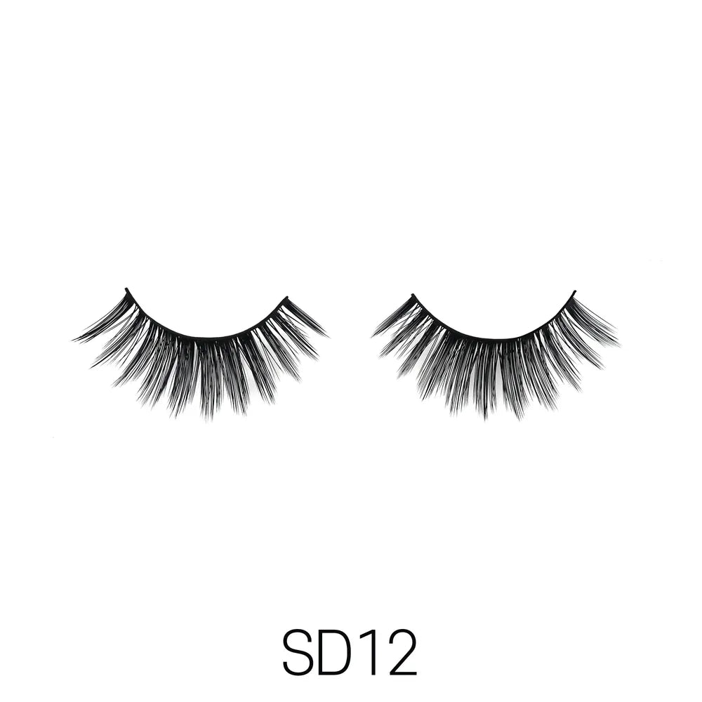 Laflare USA 3D Faux Mink Lashes – Styles 02, 03, 4B, 12, 13, 14D, 14E, 16, 31 | 100% Premium Silk, Lightweight & Reusable | Soft Glam Finish - Beauty Exchange Beauty Supply
