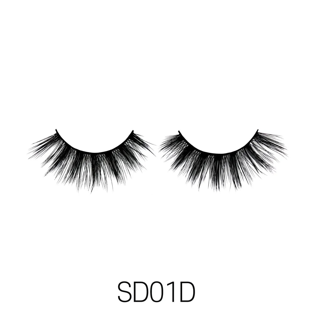 Laflare USA 3D Faux Mink Lashes – Styles 1A, 1B, 1D, 1E, 1F, 1G, 1H | 100% Premium Silk, Soft Volume, Lightweight & Reusable - Beauty Exchange Beauty Supply