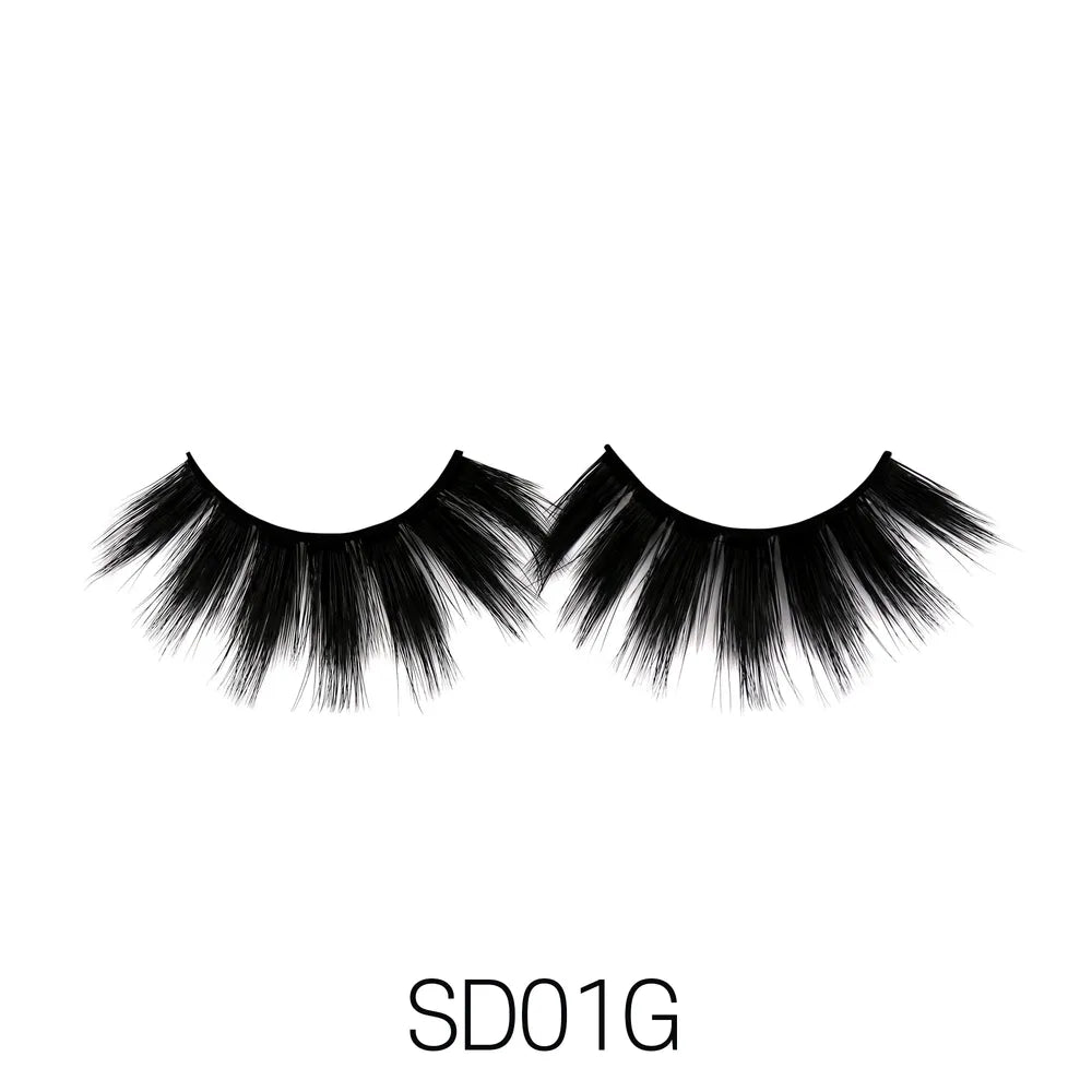 Laflare USA 3D Faux Mink Lashes – Styles 1A, 1B, 1D, 1E, 1F, 1G, 1H | 100% Premium Silk, Soft Volume, Lightweight & Reusable - Beauty Exchange Beauty Supply
