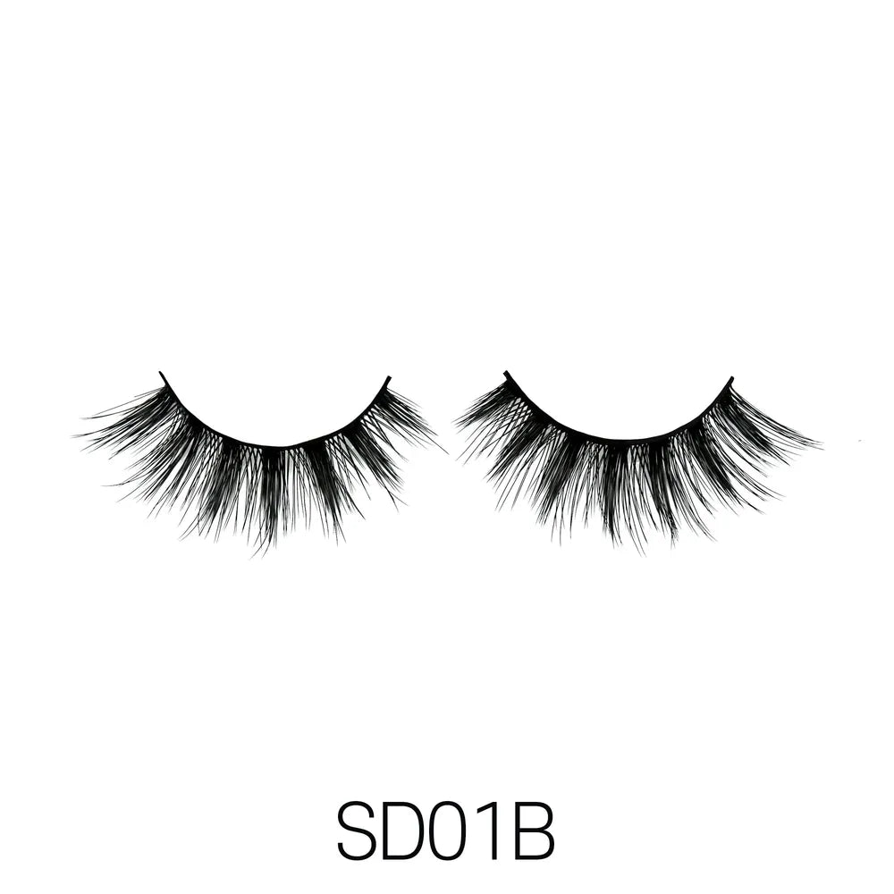 Laflare USA 3D Faux Mink Lashes – Styles 1A, 1B, 1D, 1E, 1F, 1G, 1H | 100% Premium Silk, Soft Volume, Lightweight & Reusable - Beauty Exchange Beauty Supply
