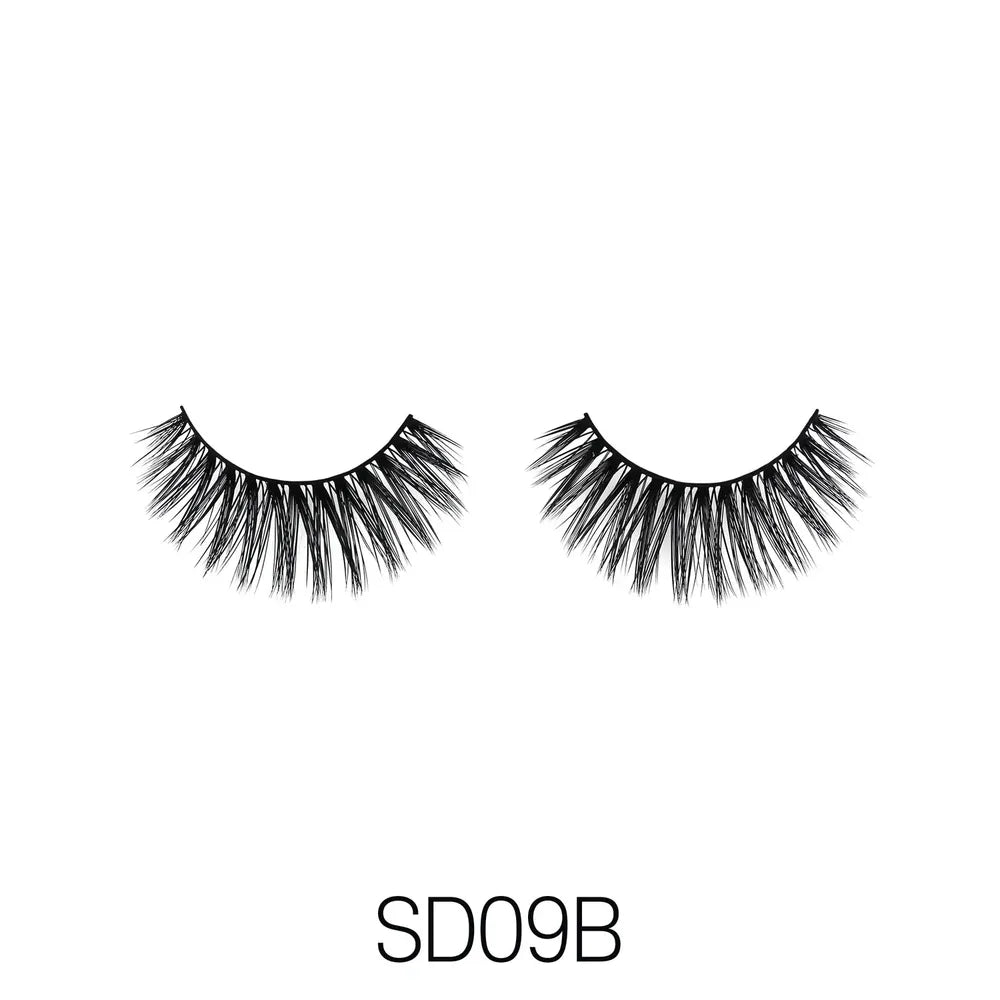 Laflare USA 3D Faux Mink Lashes – Styles 9A, 9B, 9C, 9E | 100% Premium Silk, Lightweight, Reusable - Beauty Exchange Beauty Supply