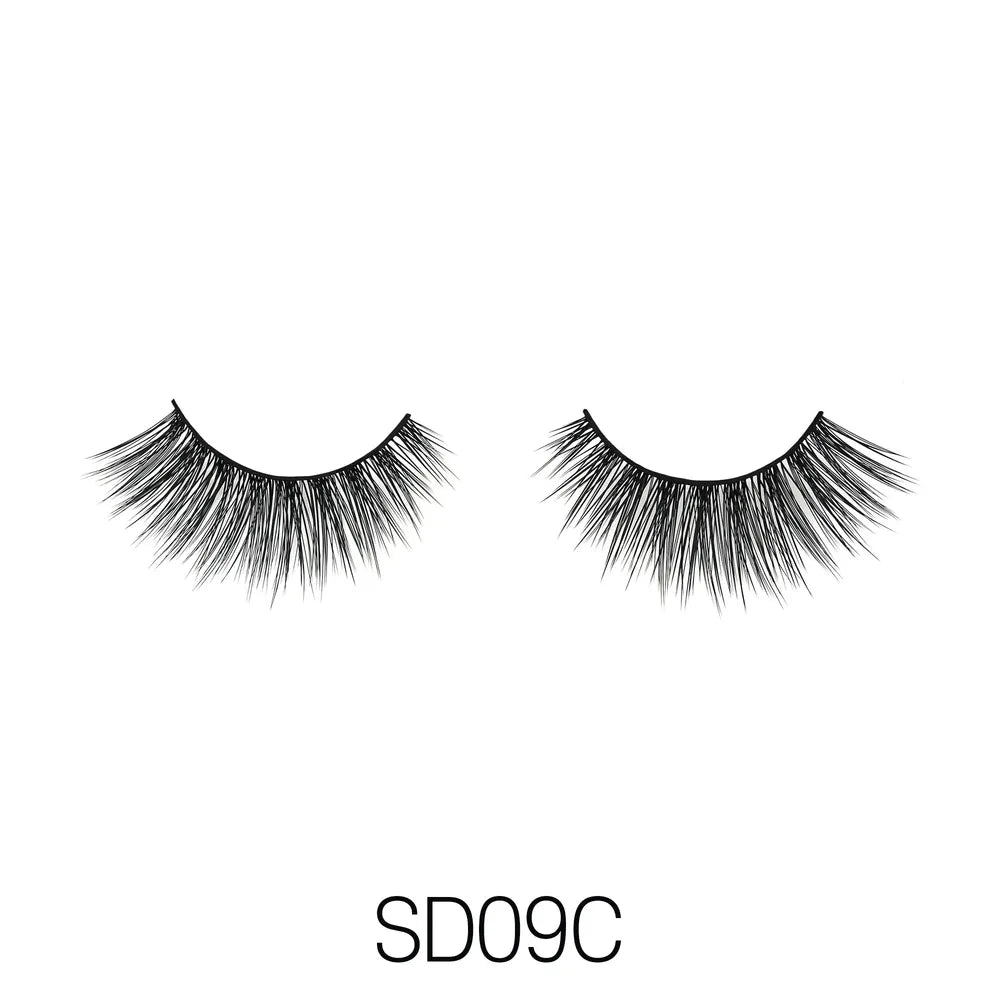 Laflare USA 3D Faux Mink Lashes – Styles 9A, 9B, 9C, 9E | 100% Premium Silk, Lightweight, Reusable - Beauty Exchange Beauty Supply