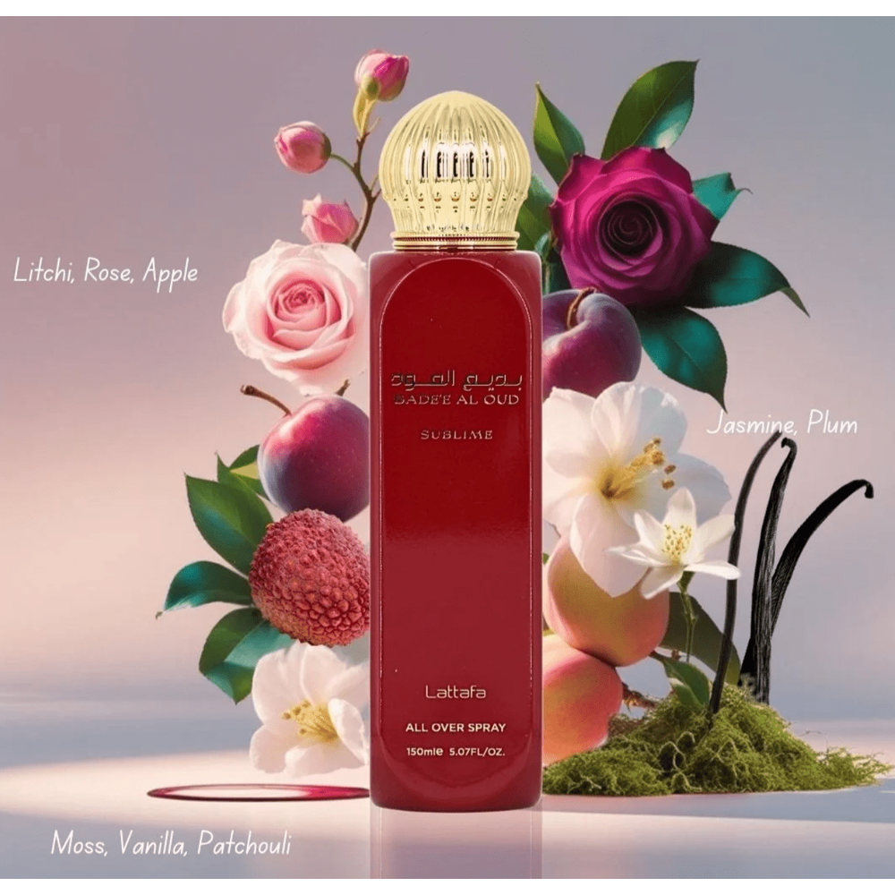 Lattafa Bad'ee Al Oud Sublime All Over Spray – 150ml - Beauty Exchange Beauty Supply