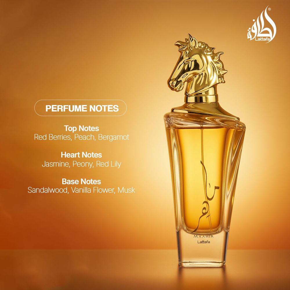 Lattafa Maahir Eau De Parfum Spray – 3.4oz - Beauty Exchange Beauty Supply