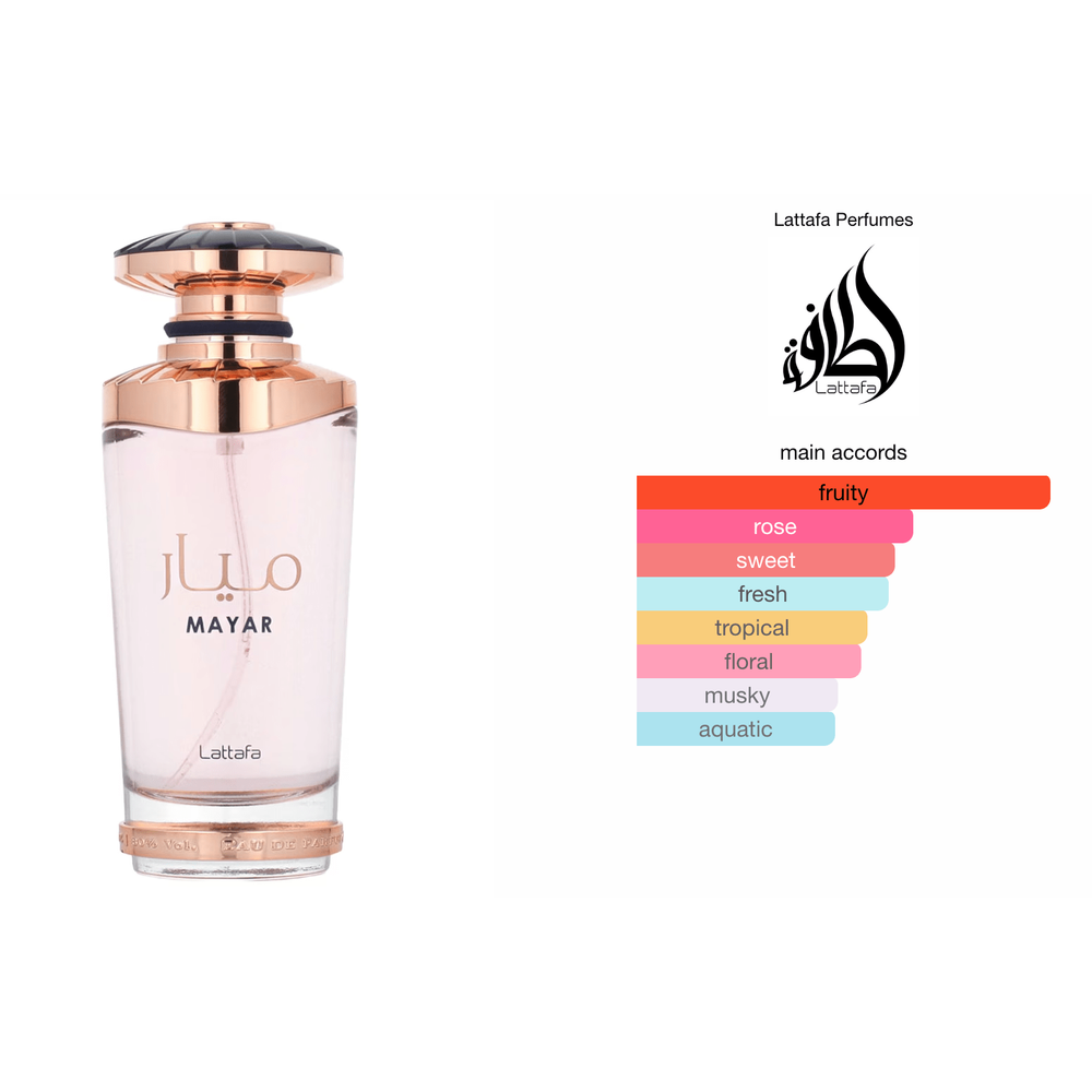 Lattafa Mayar for Women Eau De Parfum Spray – 3.4 ozv - Beauty Exchange Beauty Supply