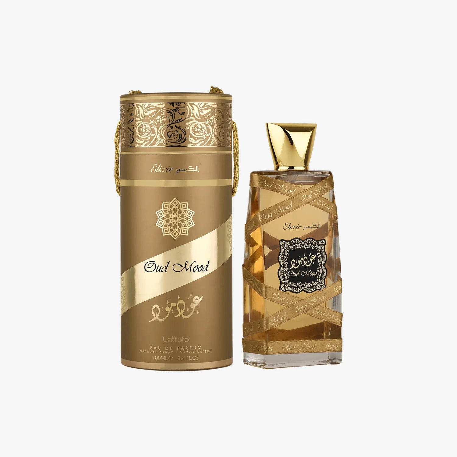 Lattafa Oud Mood Elixir Eau De Parfum Spray – 3.4oz - Beauty Exchange Beauty Supply