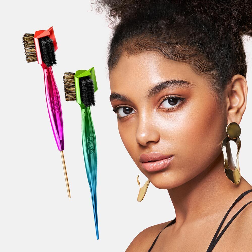 Red by Kiss Edge Brush 4-in-1 with Pin Tail