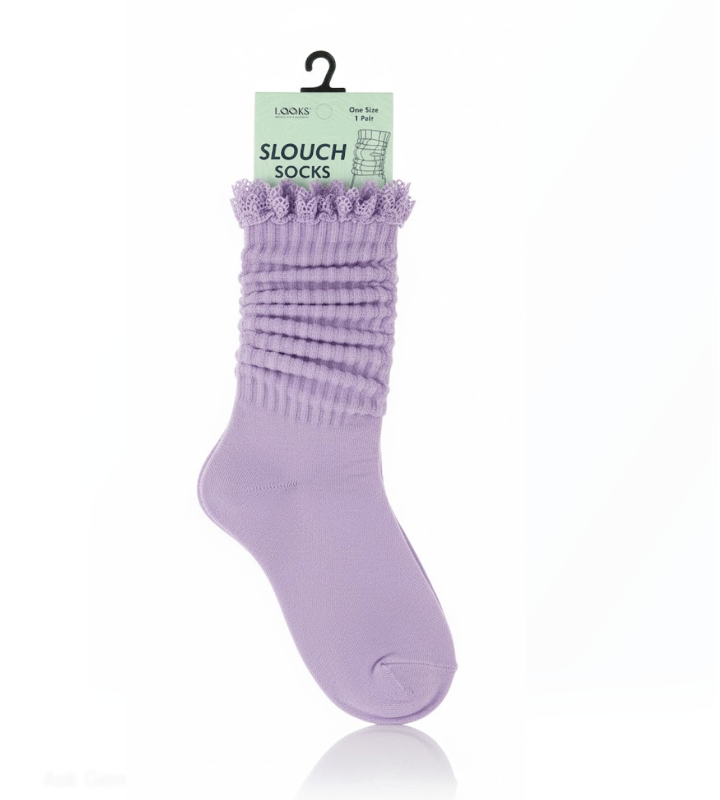 Looks Adult Lace Slouch Socks - Beauty Exchange Beauty Supply
