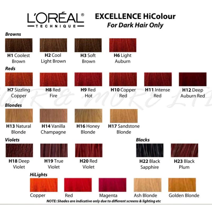 Hicolor Pink L’Oréal Excellence HiColor Highlights Permanent Hair Dye