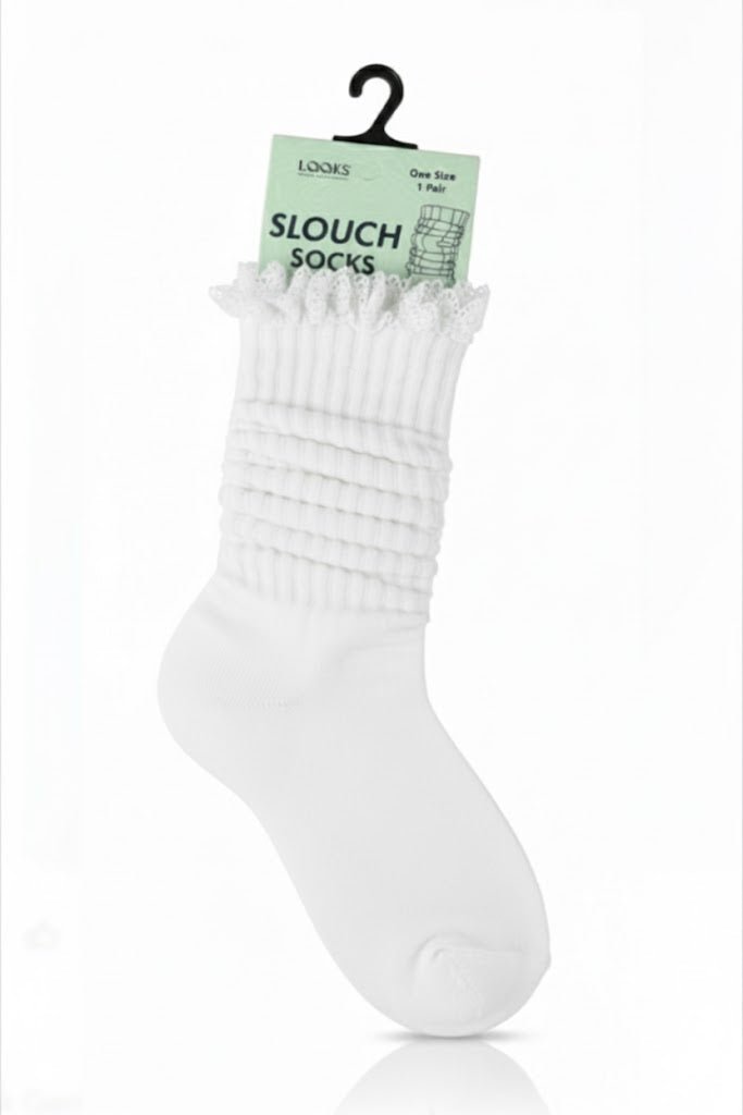 LQQKS Adult Lace Slouch Socks - Beauty Exchange Beauty Supply