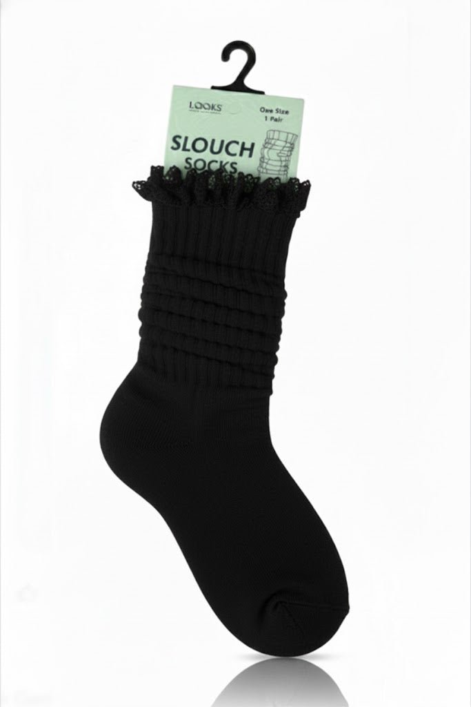 LQQKS Adult Lace Slouch Socks - Beauty Exchange Beauty Supply
