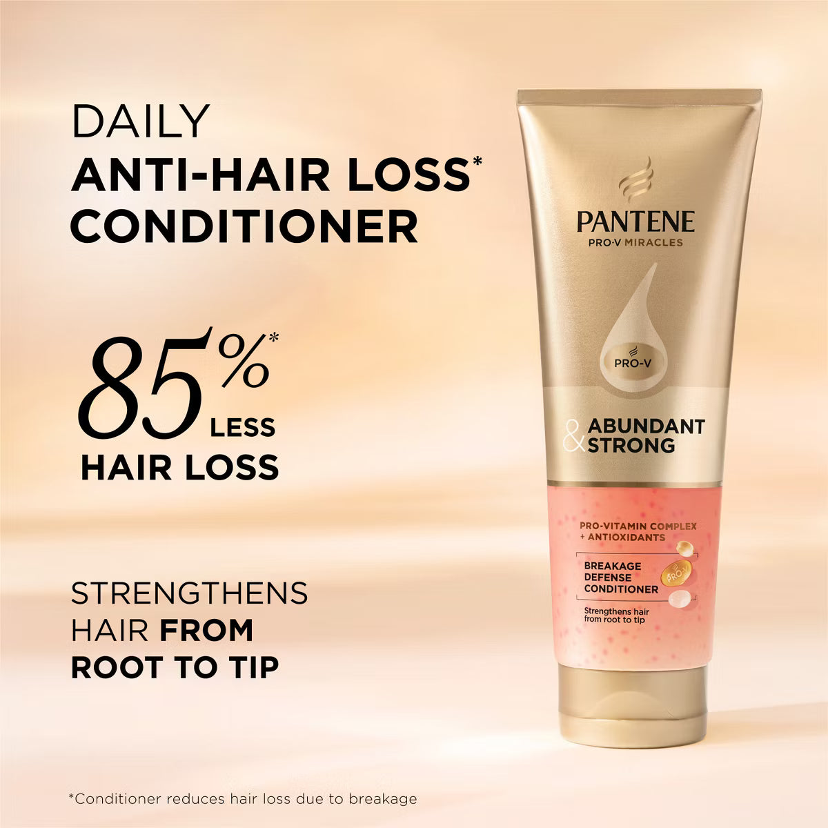 Pantene Pro-V Abundant & Strong Anti-Hair Loss Conditioner – 8oz