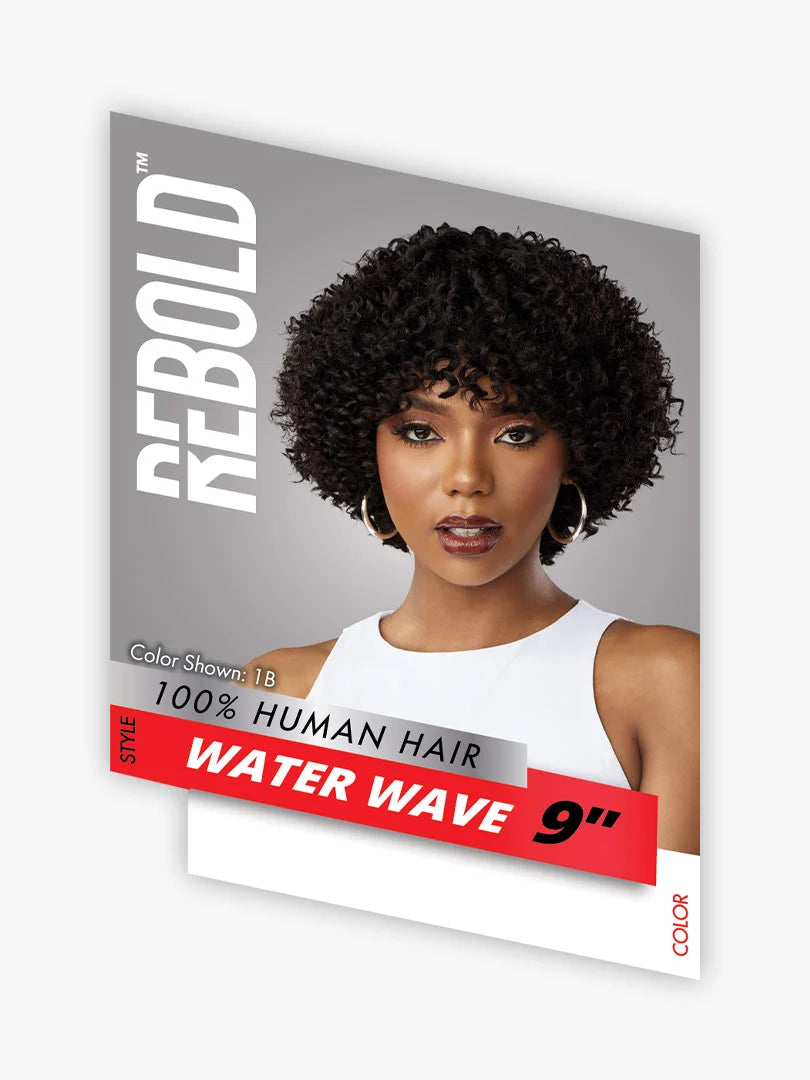 Sensationnel Rebold 100% Human Hair 3pcs - Water Wave 9”