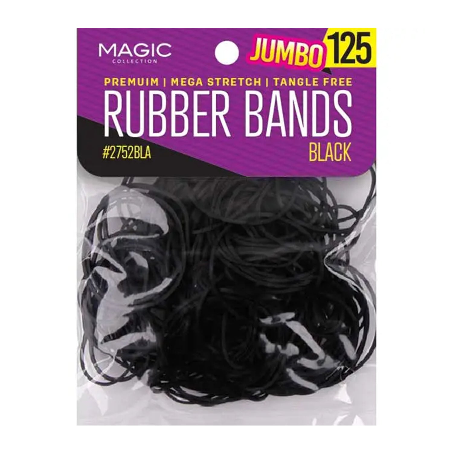 Magic Collection Black Rubber Bands – Assorted Sizes - Beauty Exchange Beauty Supply