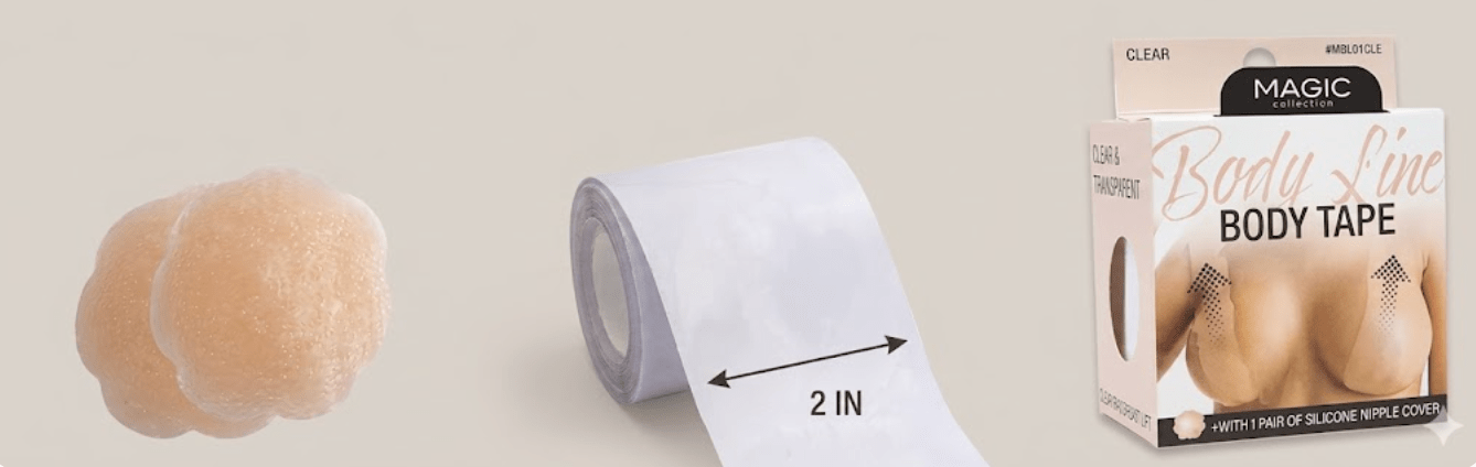 Magic Collection Body Line Adhesive Breast Lift Body Tape – Clear - Beauty Exchange Beauty Supply