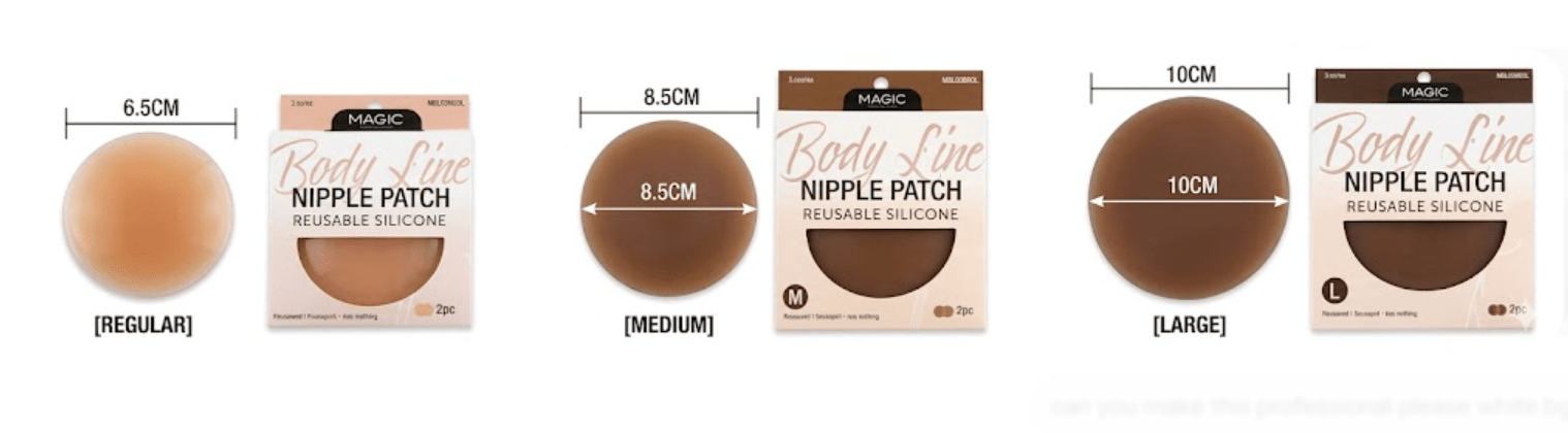 Magic Collection Body Line Reusable Silicone – Nipple Patch - Beauty Exchange Beauty Supply