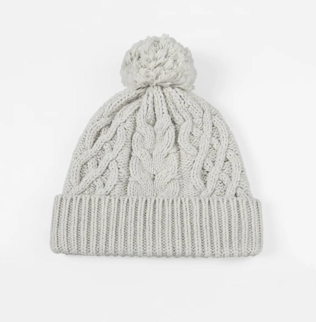 Magic Collection Cable Knit Pom Pom Beanie - Assorted - Beauty Exchange Beauty Supply