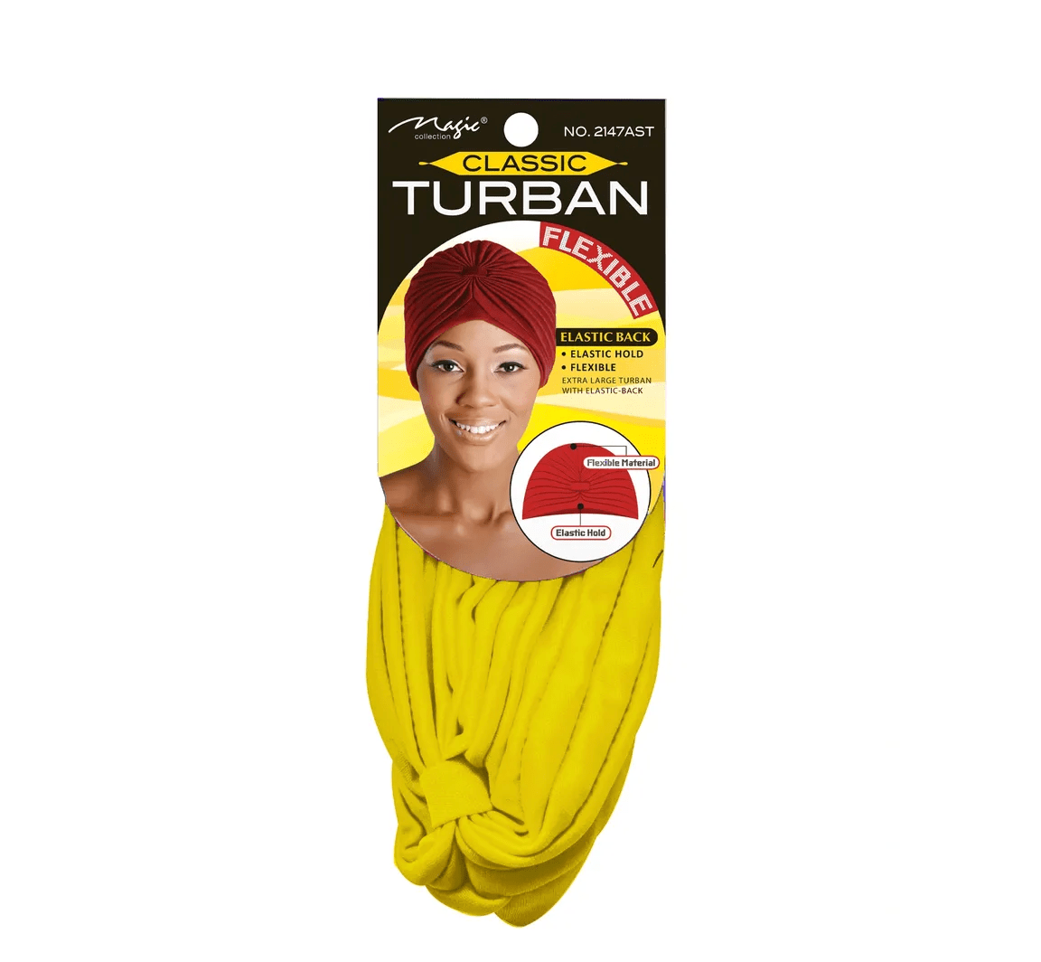 Magic Collection Classic Turban Elastic Hold & Flexible Style - Beauty Exchange Beauty Supply