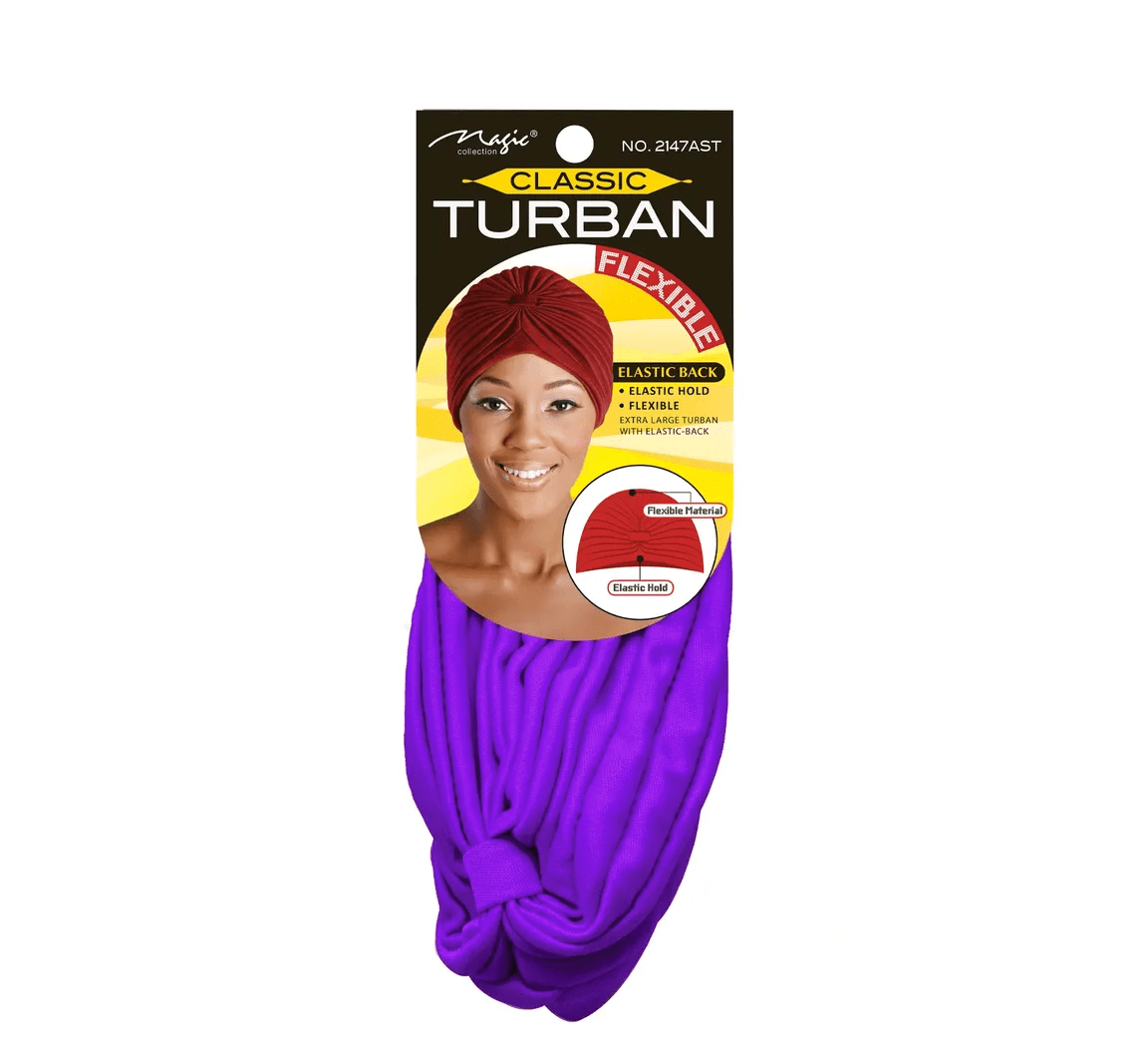 Magic Collection Classic Turban Elastic Hold & Flexible Style - Beauty Exchange Beauty Supply