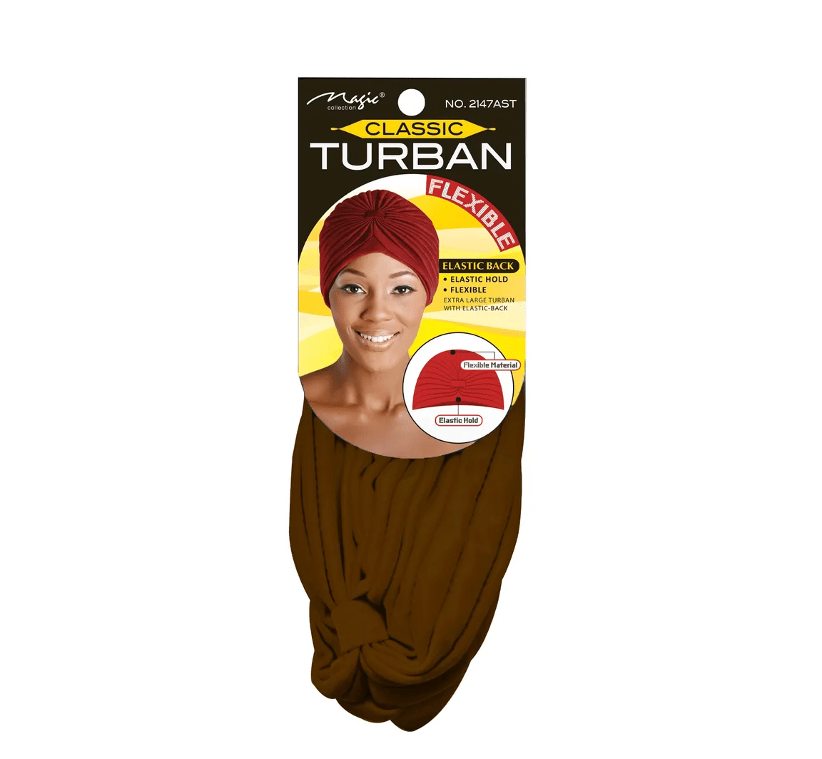 Magic Collection Classic Turban Elastic Hold & Flexible Style - Beauty Exchange Beauty Supply