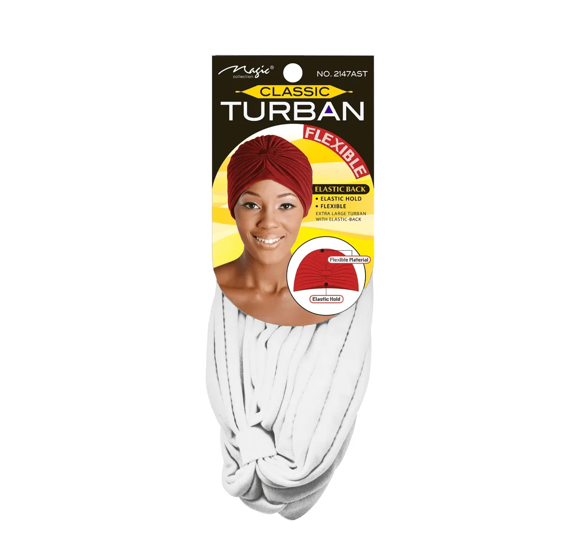 Magic Collection Classic Turban Elastic Hold & Flexible Style - Beauty Exchange Beauty Supply