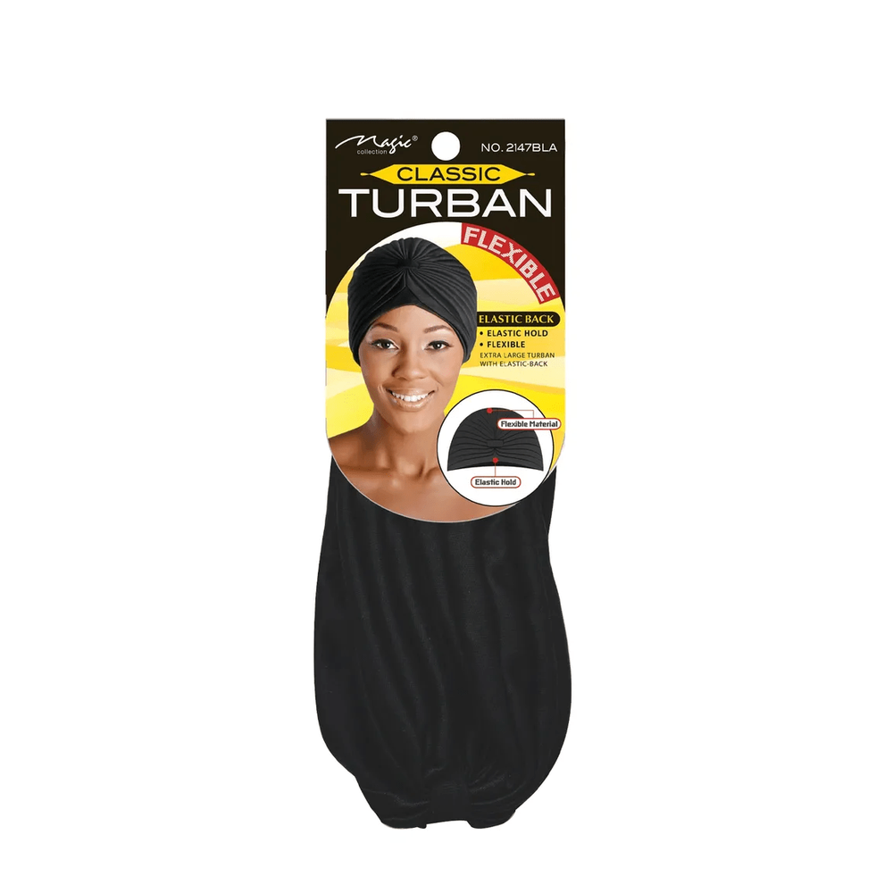 Magic Collection Classic Turban Elastic Hold & Flexible Style - Beauty Exchange Beauty Supply