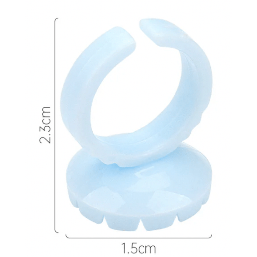 Magic Collection Glue Ring – Hands - Free Application for Lash & Nail Glue | 40 pcs | LEX001 | Adjustable & Disposable - Beauty Exchange Beauty Supply