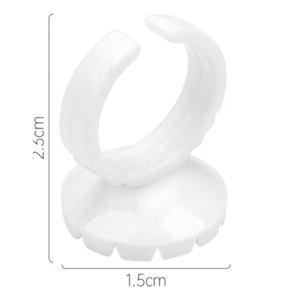 Magic Collection Glue Ring – Hands - Free Application for Lash & Nail Glue | 40 pcs | LEX001 | Adjustable & Disposable - Beauty Exchange Beauty Supply