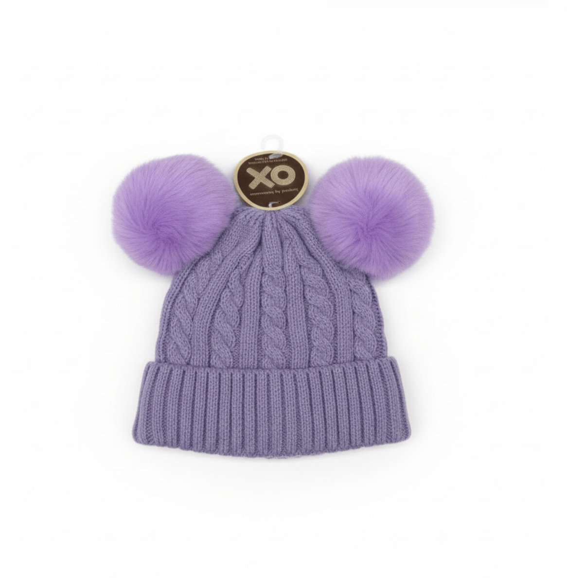 Magic Collection Kids Cable Knit 2 Pom Beanie - Assorted - Beauty Exchange Beauty Supply