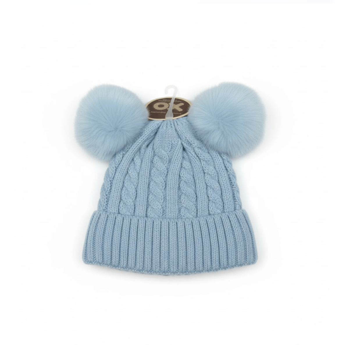 Magic Collection Kids Cable Knit 2 Pom Beanie - Assorted - Beauty Exchange Beauty Supply