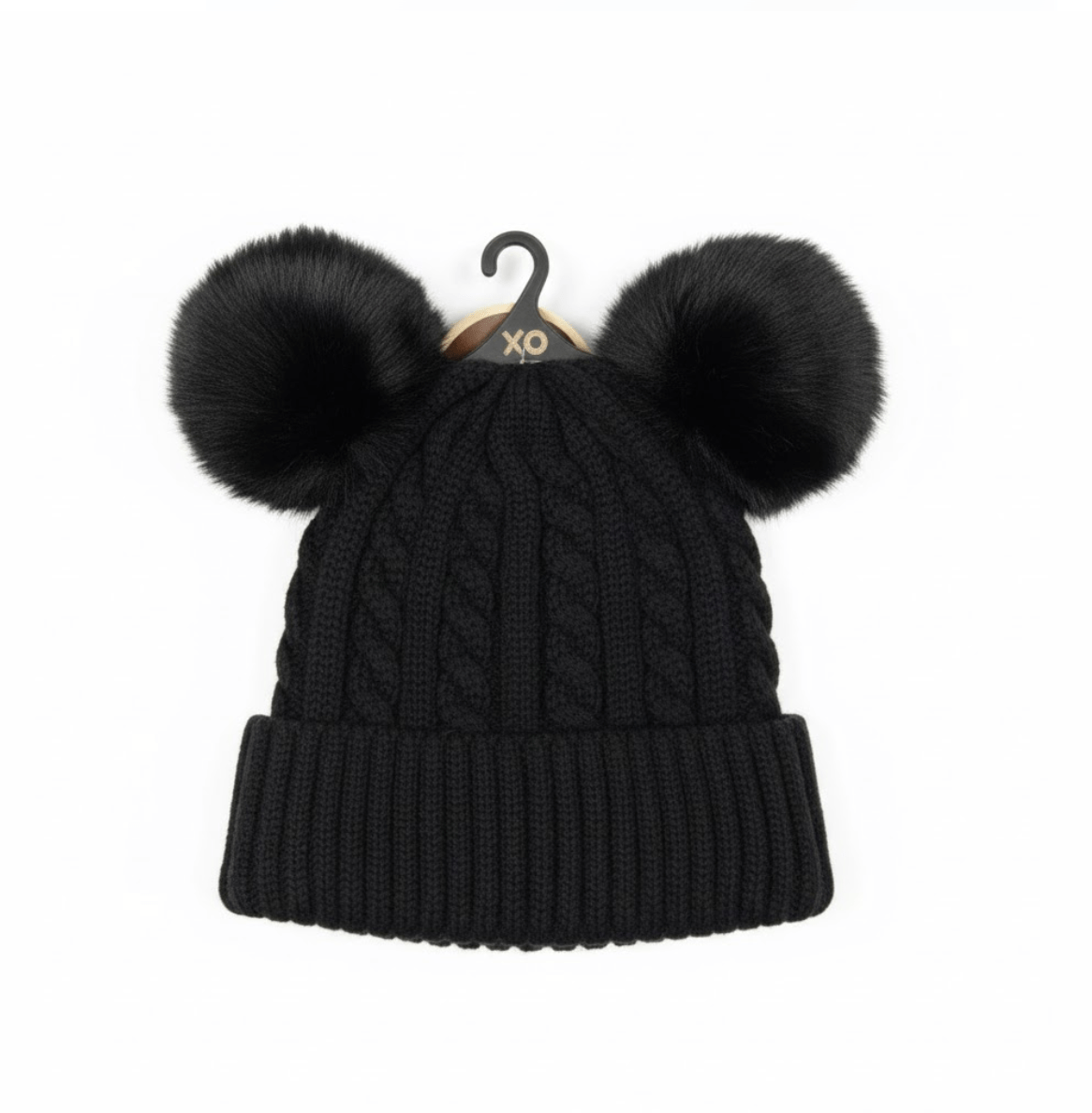 Magic Collection Kids Cable Knit 2 Pom Beanie - Assorted - Beauty Exchange Beauty Supply