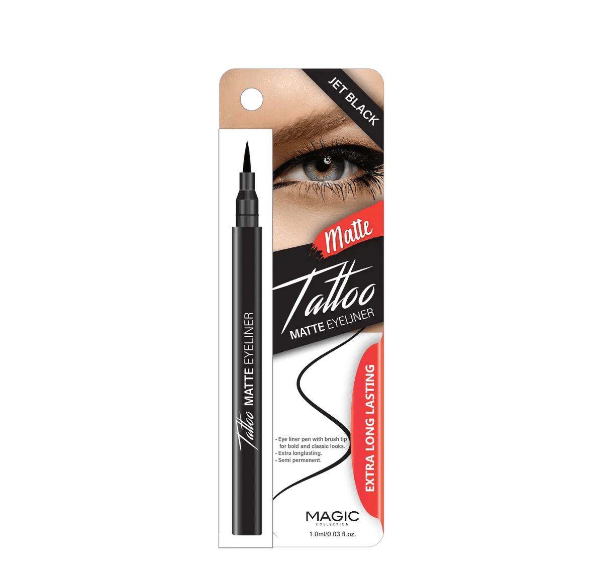Magic Collection Matte Tattoo Eyeliner Pen - Jet Black - Beauty Exchange Beauty Supply