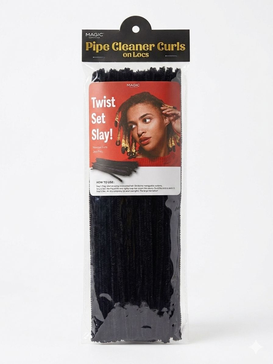 Magic Collection Pipe Cleaner Curls on Locs – Black - Beauty Exchange Beauty Supply