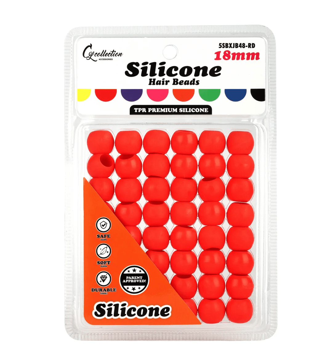 Magic Collection Silicone Hair Beads 18MM – 48 PCS - Beauty Exchange Beauty Supply