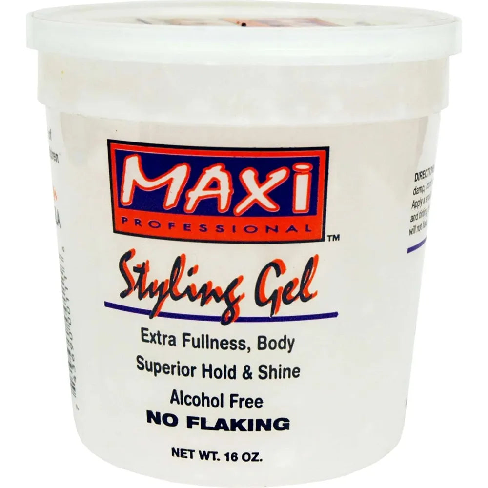MAXI Styling Gel [Clear] – Superior Hold, Shine & Fullness – 8oz / 16oz / 32oz - Beauty Exchange Beauty Supply