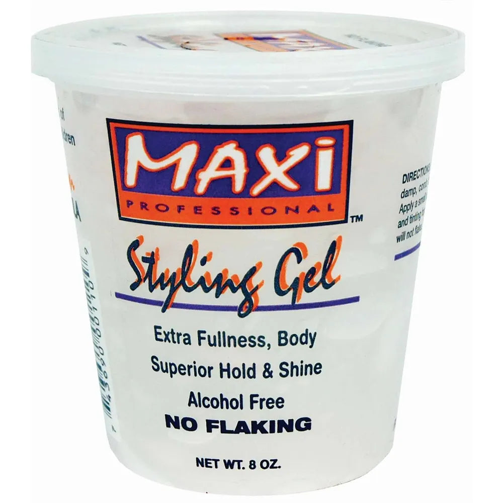 MAXI Styling Gel [Clear] – Superior Hold, Shine & Fullness – 8oz / 16oz / 32oz - Beauty Exchange Beauty Supply