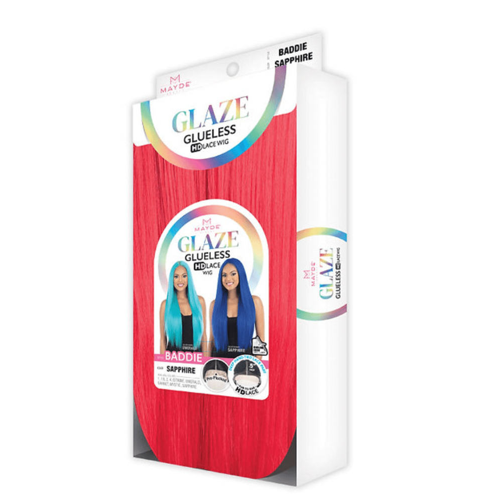 Mayde Beauty “Baddie” Glueless HD Lace Front Wig – Luxe Hairline, Vibrant Colors, Heat Safe | One Size - Beauty Exchange Beauty Supply