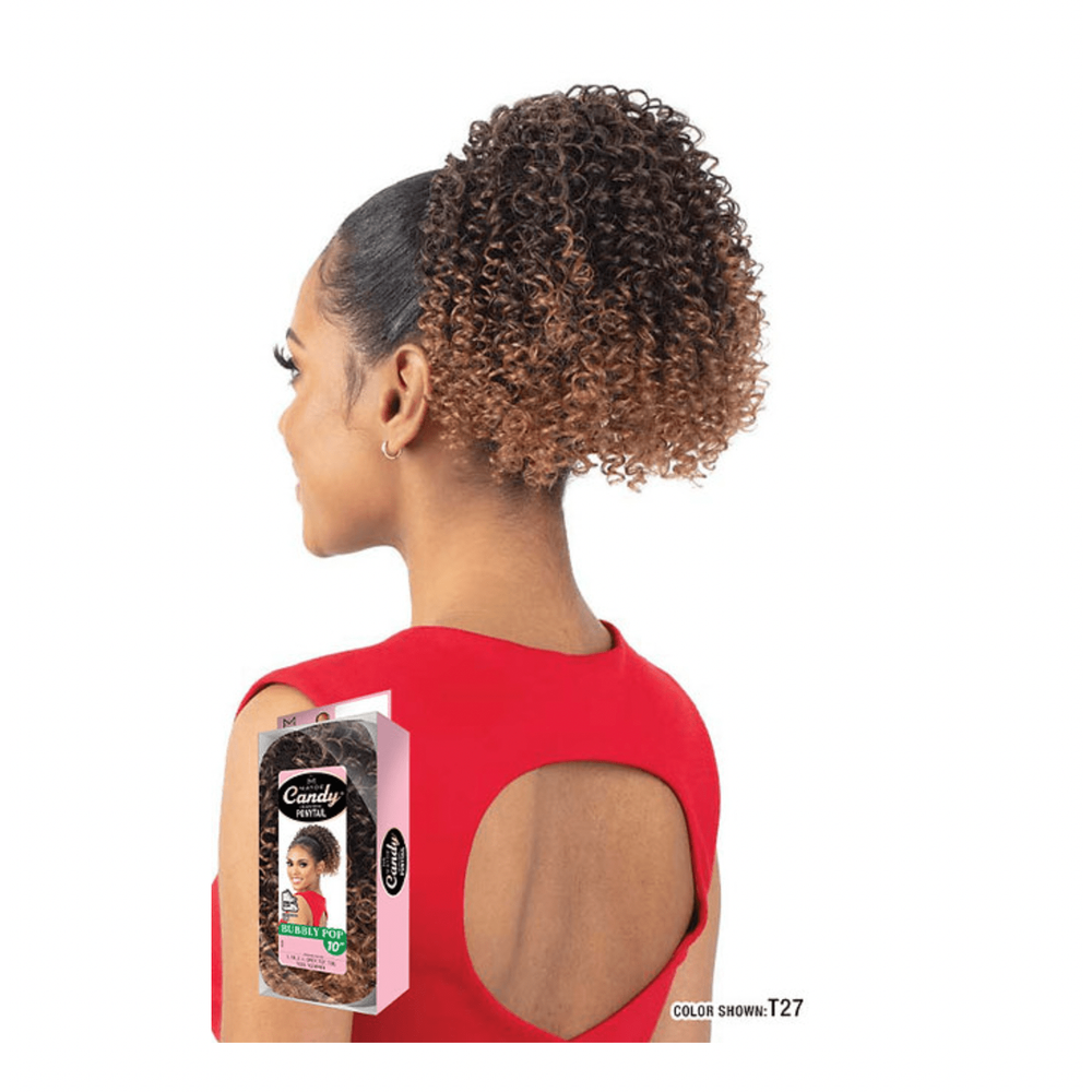 Mayde Beauty Candy Drawstring Ponytail – Bubbly Pop 10" | Quick & Fluffy Volume Style | Glueless & Beginner - Friendly - Beauty Exchange Beauty Supply