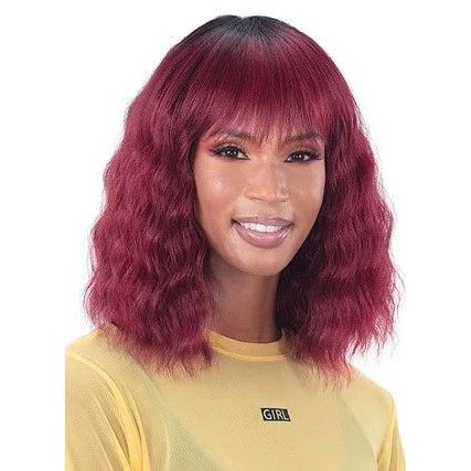 Mayde Beauty “Carmel Candy” Wig – Sweet Layered Look, Heat Safe Synthetic, Fun Flavor - Inspired Colors | One Size - Beauty Exchange Beauty Supply
