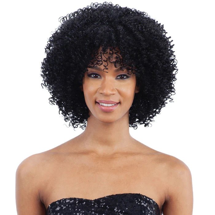 Mayde Beauty “Curly Fro” Full Wig – Voluminous Curls, Natural Texture, Heat Safe | One Size - Beauty Exchange Beauty Supply