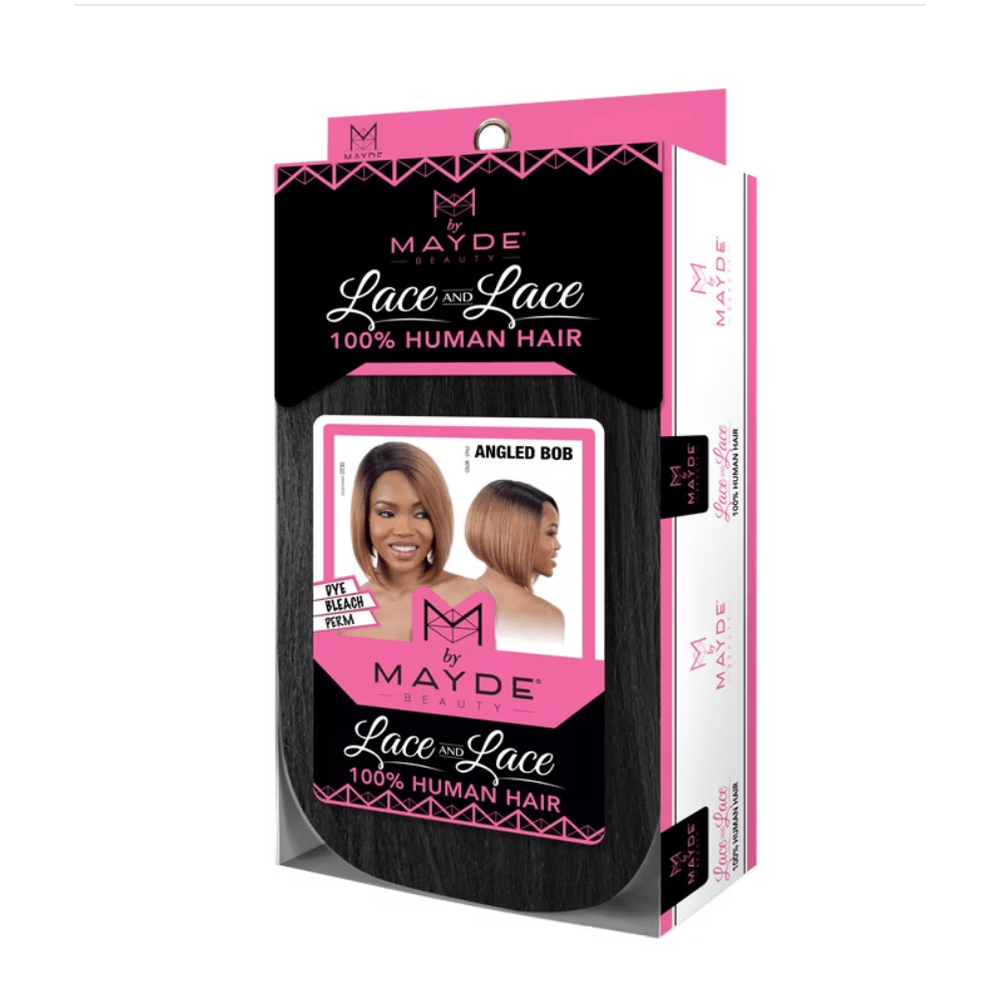 Mayde Beauty Human Hair Lace Front Wig - Angled Bob - Beauty Exchange Beauty Supply