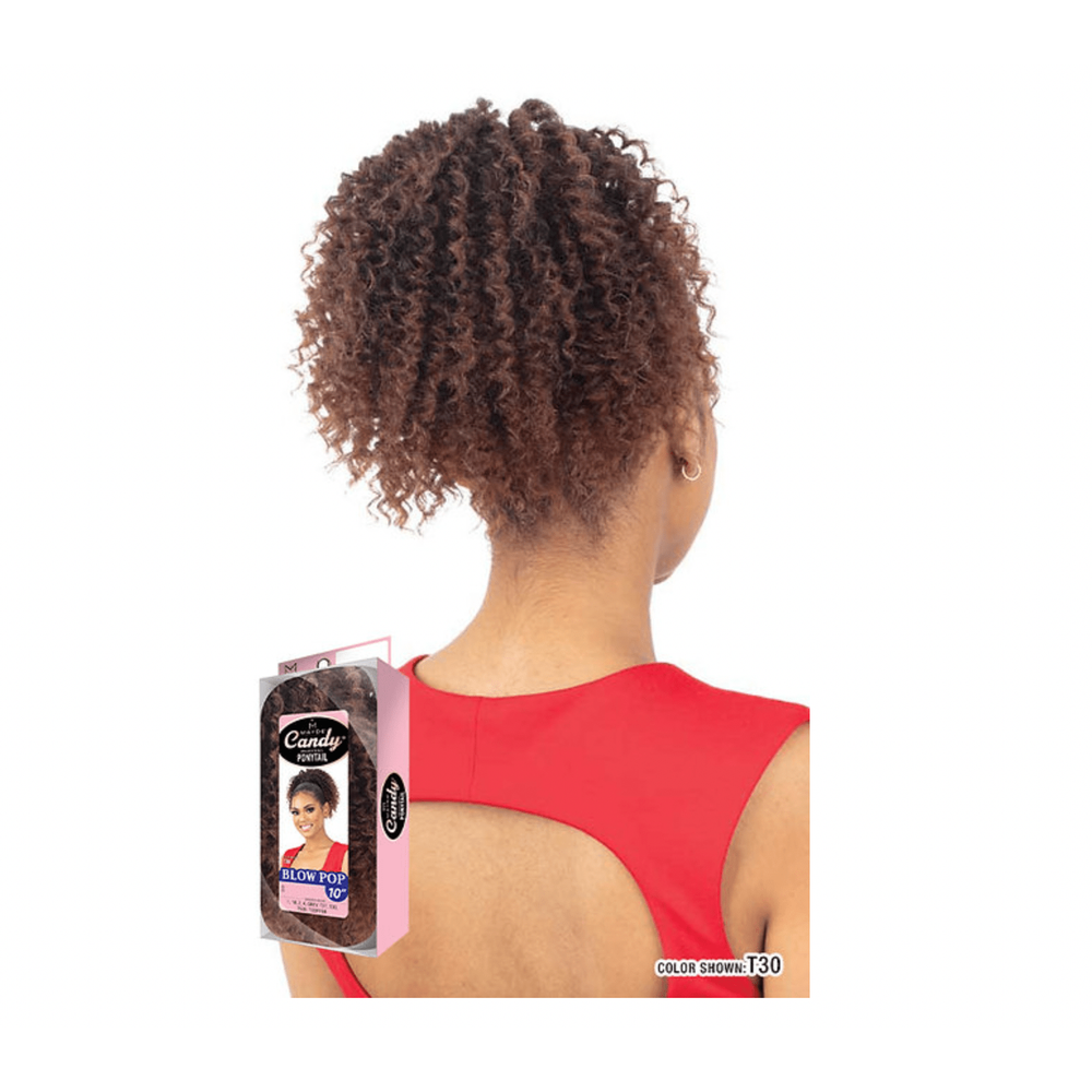 Mayde Beauty Synthetic Drawstring Ponytail – Blow Pop 10” | Fluffy & Full Volume | Quick & Easy Styling - Beauty Exchange Beauty Supply