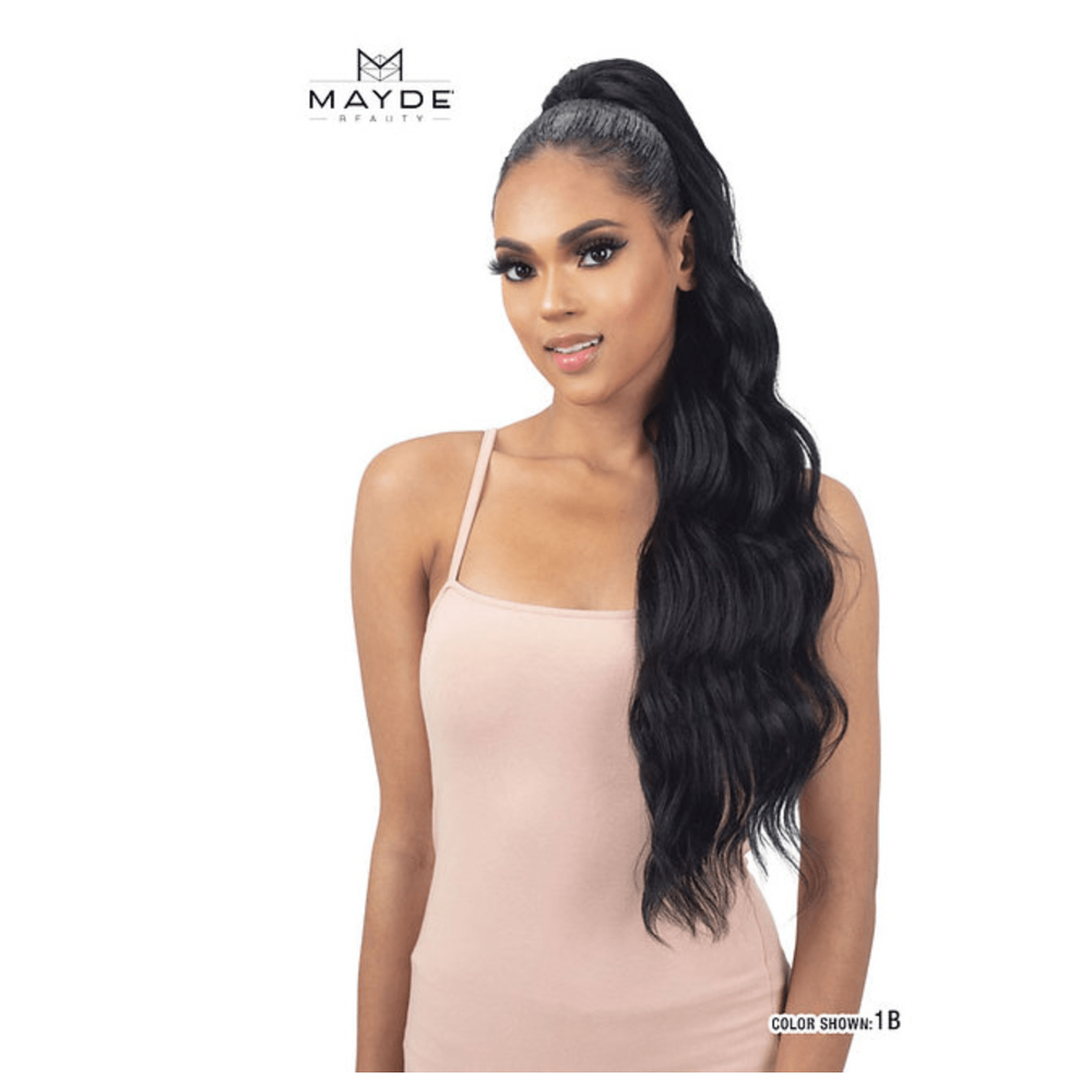Mayde Beauty Synthetic Drawstring Ponytail – Bossy Doll 28” | Sleek & Bold with Attitude | Long, Glamorous Realness - Beauty Exchange Beauty Supply