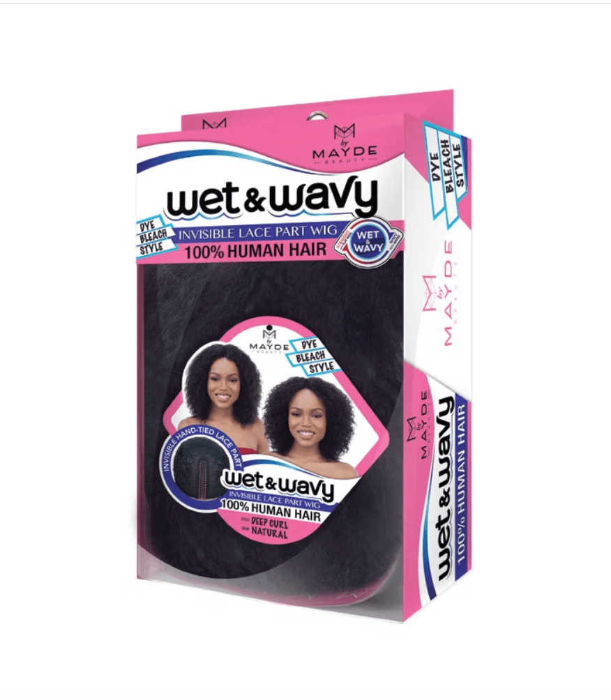 Mayde Beauty Wet & Wavy Human Hair Wig - Deep Curl - Beauty Exchange Beauty Supply