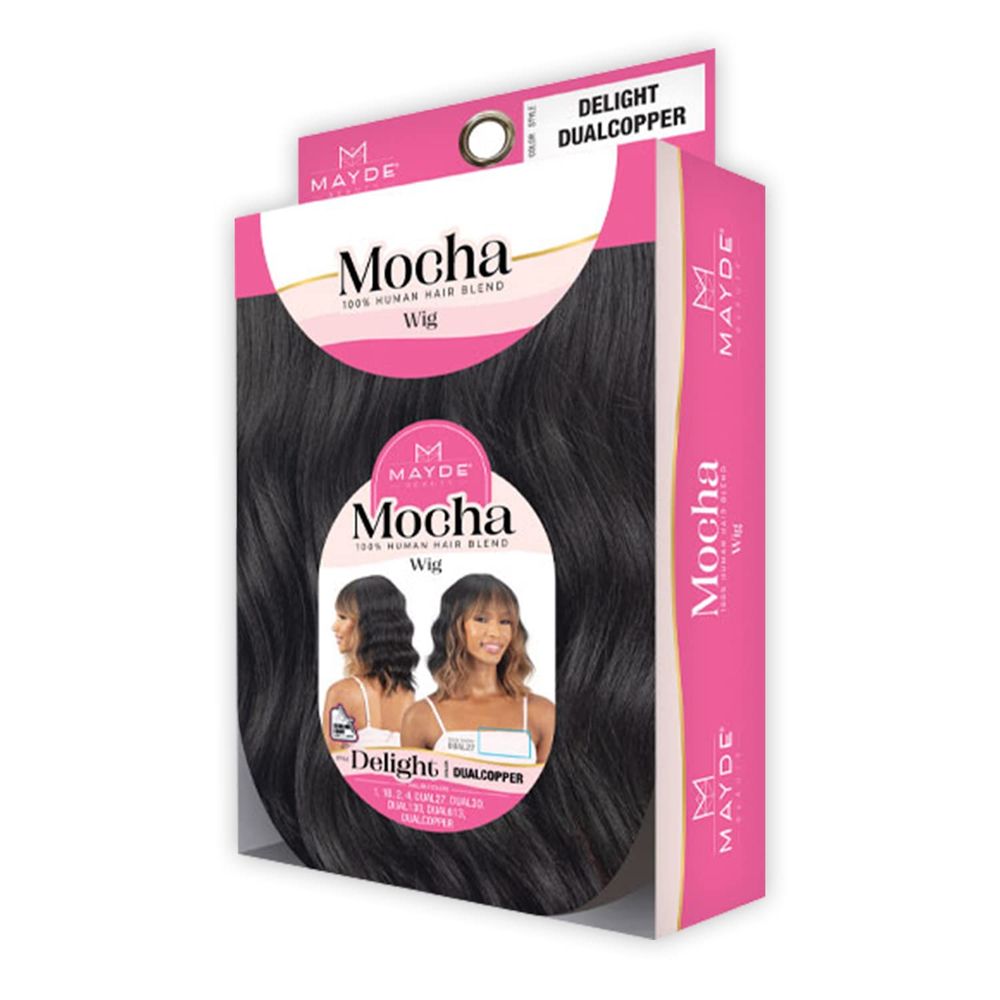 Mayde Mocha 100% Human Hair Wig – Delight | Natural Layers + Vibrant Dual Tones - Beauty Exchange Beauty Supply