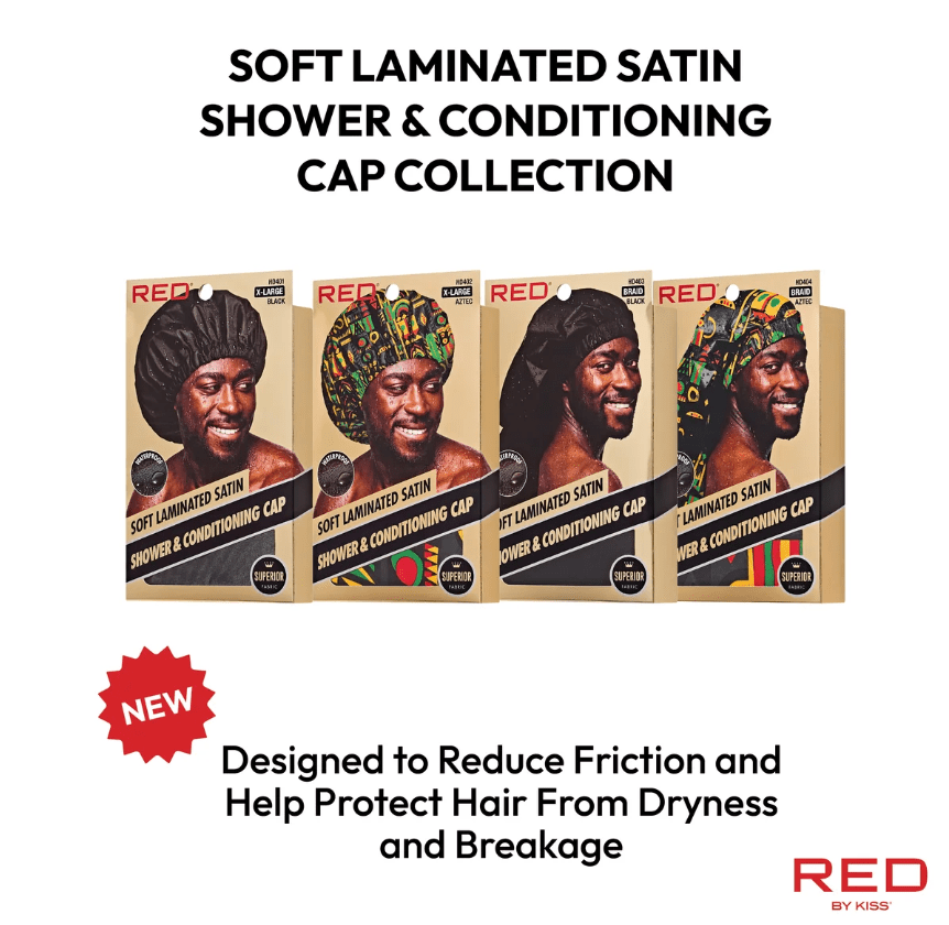 Men's Adjustable Satin Shower & Conditioning Cap – Hair Protection Cap - Beauty Exchange Beauty Supply