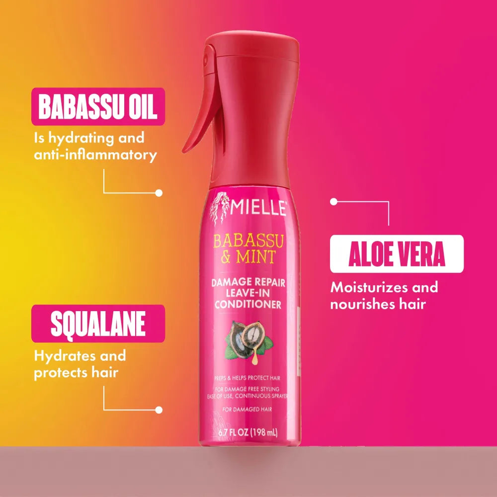 Mielle Babassu & Mint Leave - In Conditioner – 6.7oz - Beauty Exchange Beauty Supply
