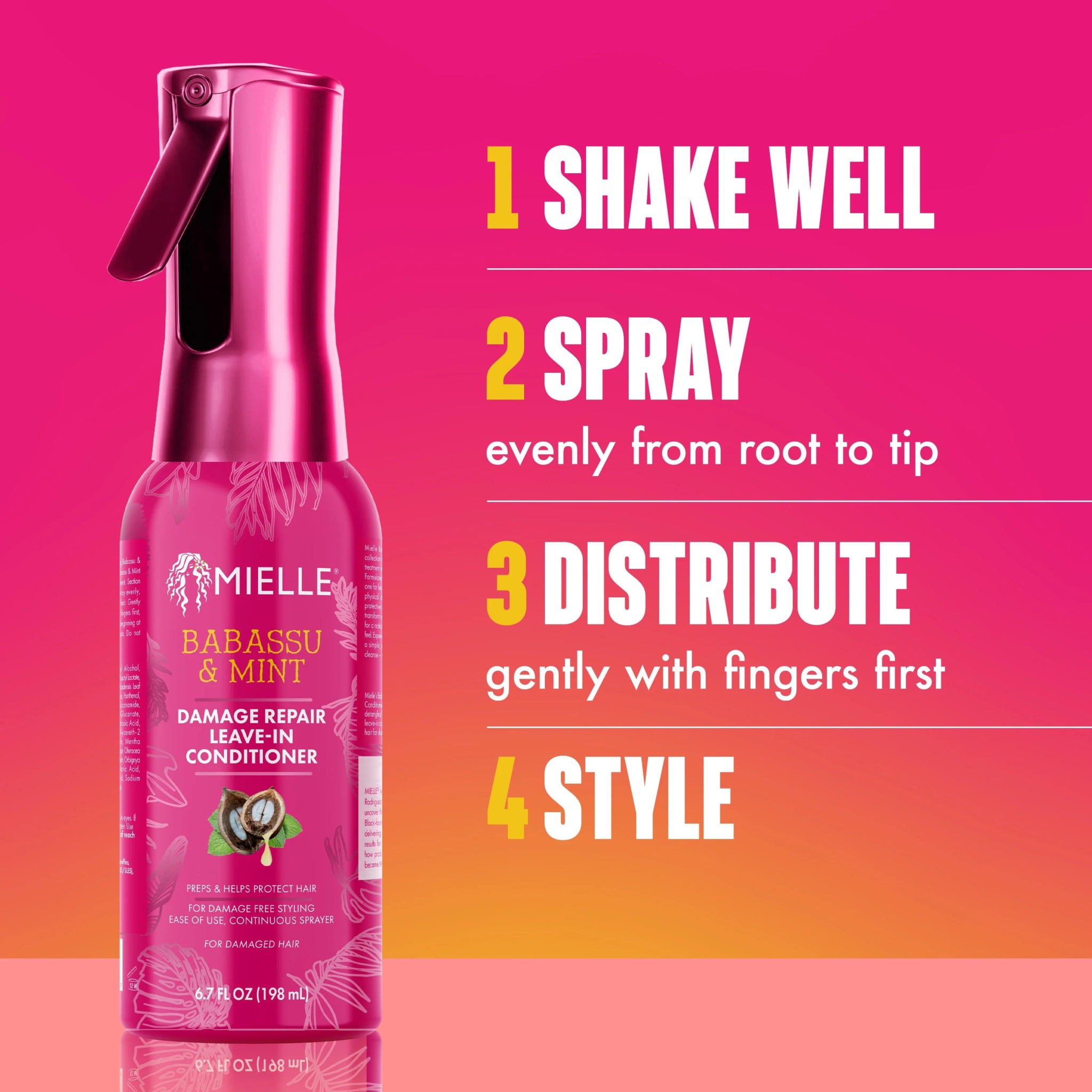 Mielle Babassu & Mint Leave - In Conditioner – 6.7oz - Beauty Exchange Beauty Supply