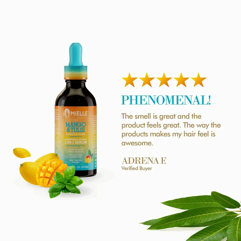 Mielle Mango & Tulsi Nourishing Instant 3 - IN - 1 Serum - Beauty Exchange Beauty Supply